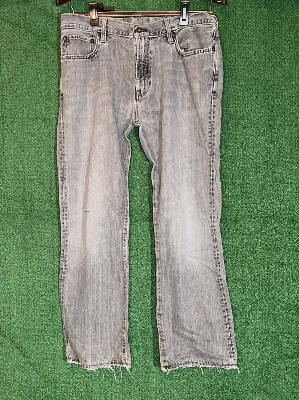 Gap 1969 Standard Fit Grey Denim Jeans 35x32